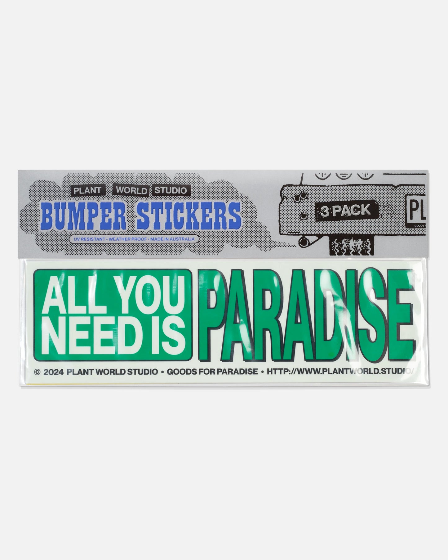 BUMPER STICKER 002 3-PACK