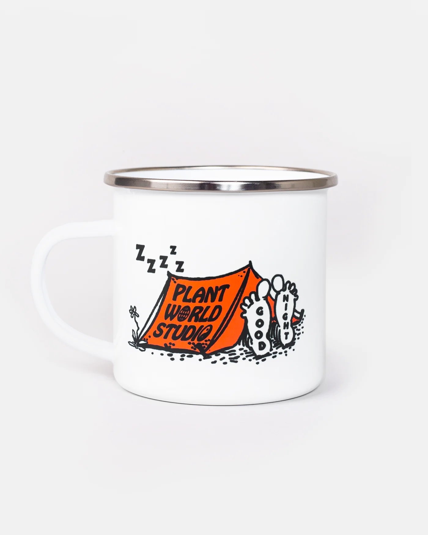 SNOOZE ENAMEL MUG - plantworld.studio